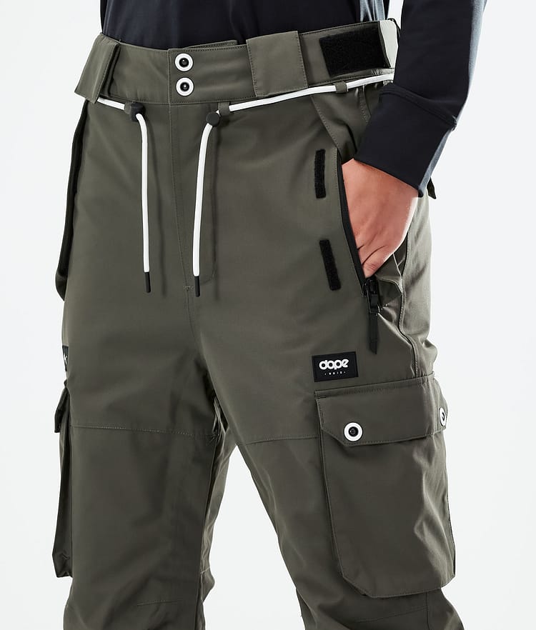 Dope Iconic W 21 Snowboardbukse Dame Olive Green, Image 4 of 6