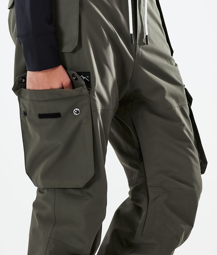 Dope Iconic W 21 Skibukse Dame Olive Green, Image 5 of 6
