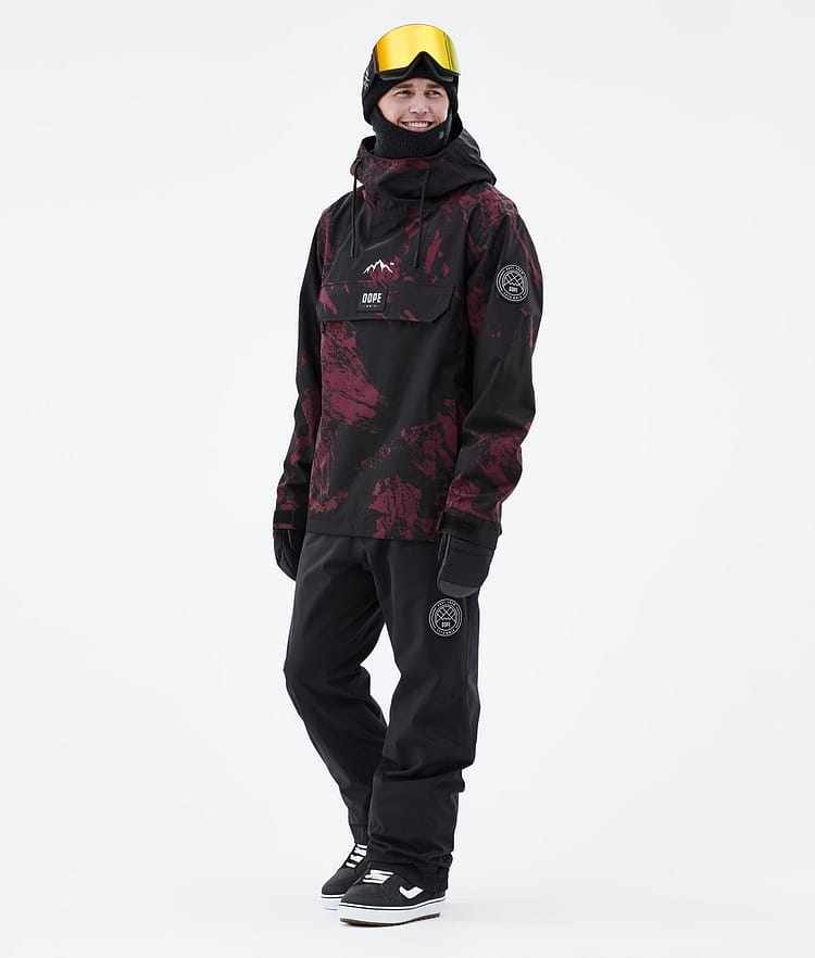 Dope Blizzard 21 Snowboardjakke Herre Paint Burgundy, Image 3 of 9
