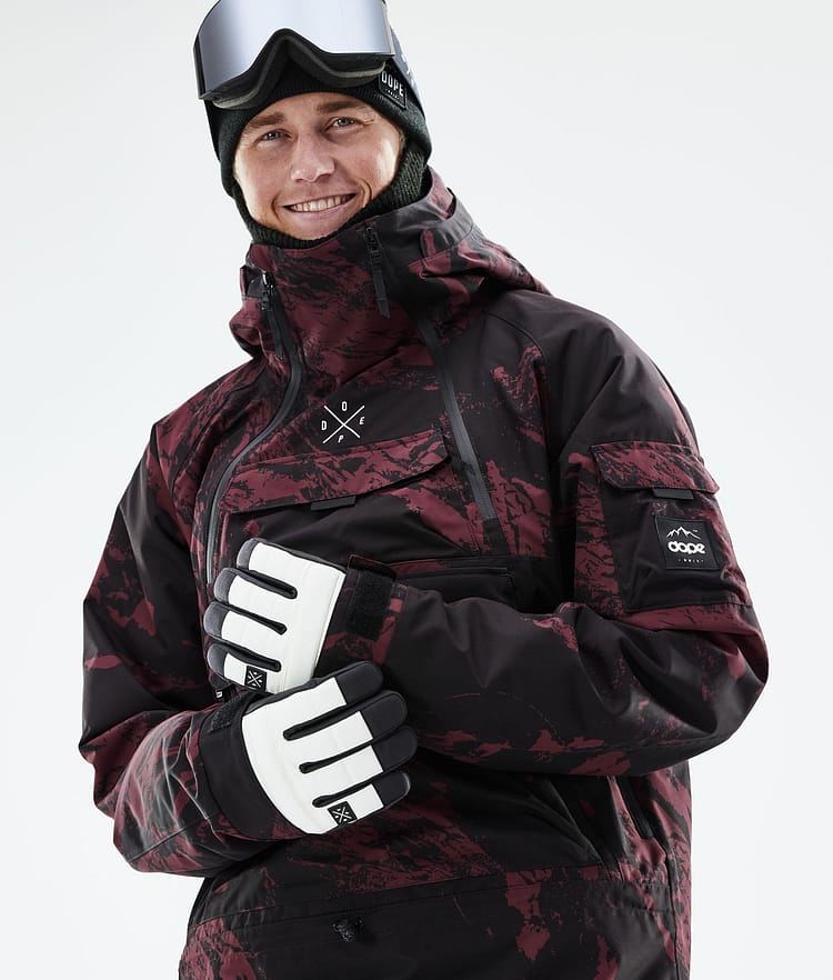 Dope Akin 21 Snowboardjakke Herre Paint Burgundy, Image 2 of 10