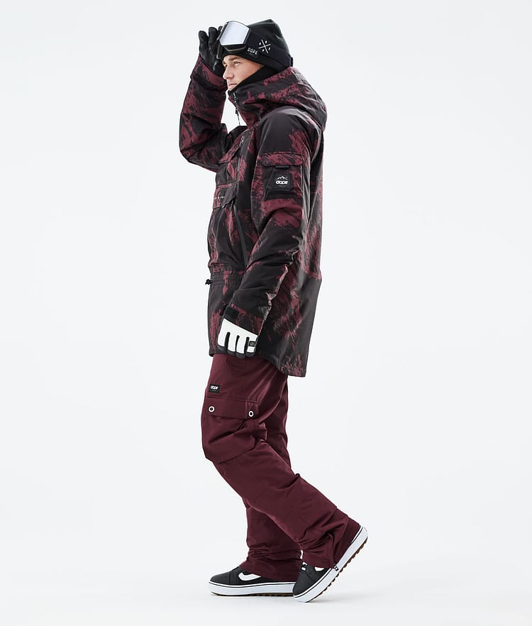 Dope Akin 21 Snowboardjakke Herre Paint Burgundy, Image 5 of 10