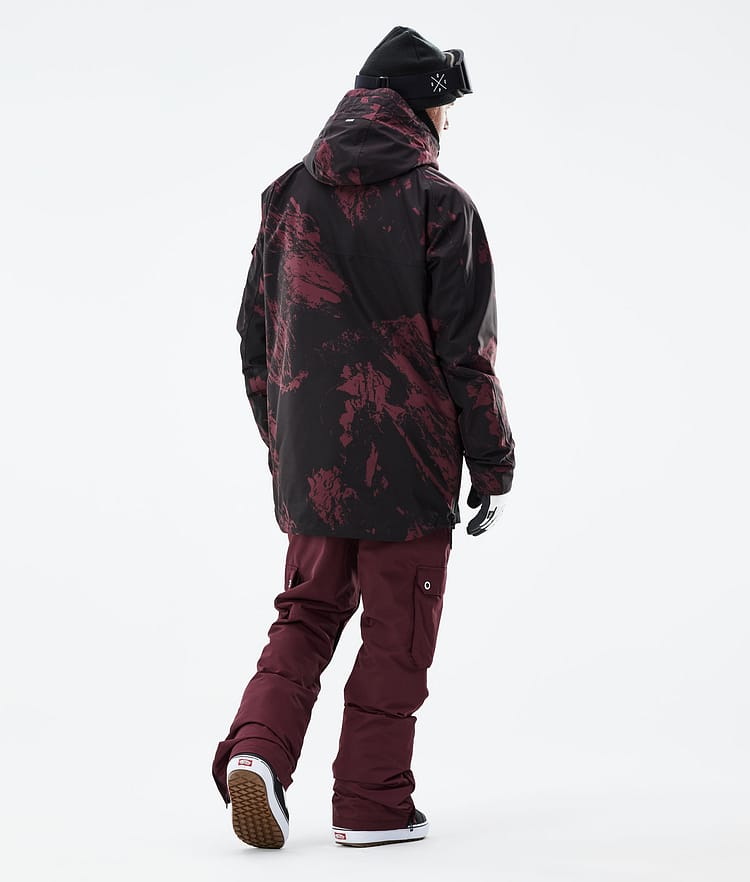 Dope Akin 21 Snowboardjakke Herre Paint Burgundy, Image 6 of 10