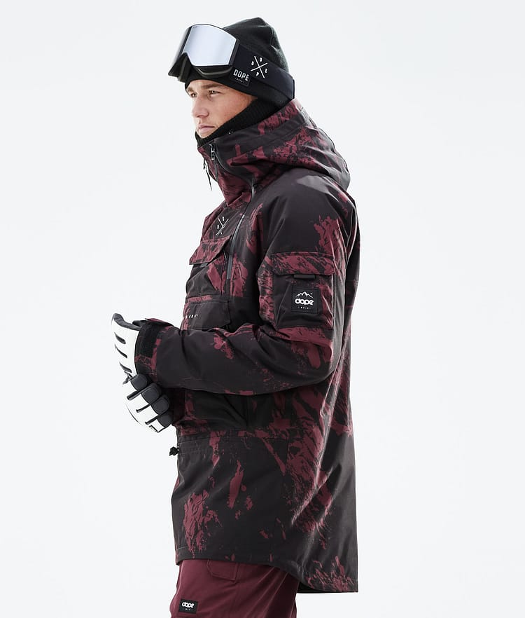 Dope Akin 21 Snowboardjakke Herre Paint Burgundy, Image 7 of 10