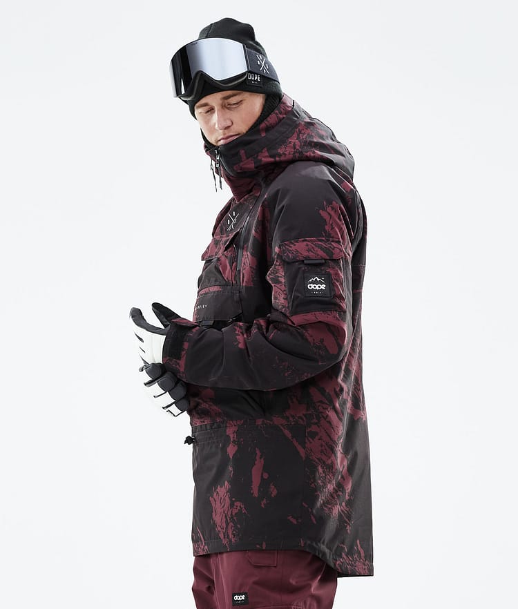 Dope Akin 21 Skijakke Herre Paint Burgundy, Image 7 of 10