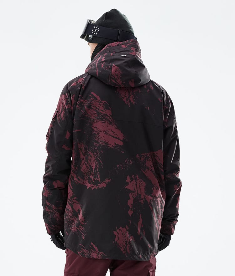 Dope Akin 21 Snowboardjakke Herre Paint Burgundy, Image 8 of 10