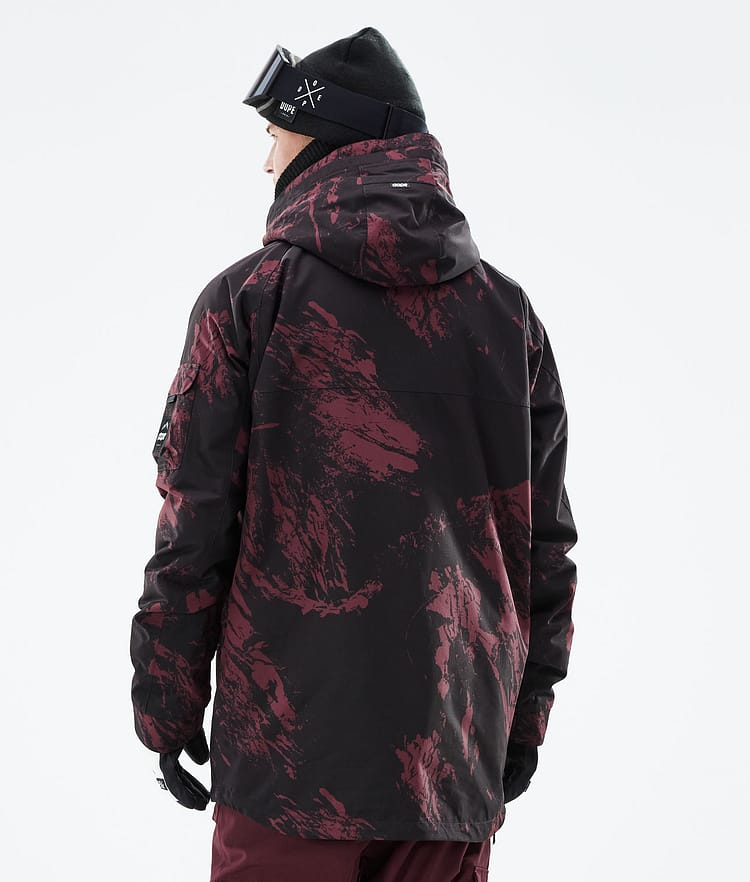 Dope Akin 21 Skijakke Herre Paint Burgundy, Image 8 of 10
