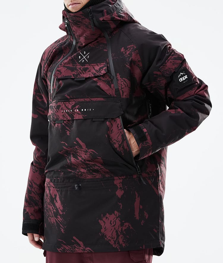 Dope Akin 21 Snowboardjakke Herre Paint Burgundy, Image 9 of 10