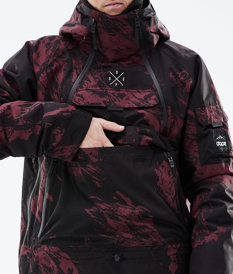 Dope Akin 21 Skijakke Herre Paint Burgundy, Image 10 of 10