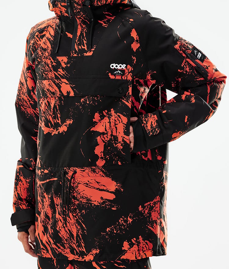 Dope Annok 21 Snowboardjakke Herre Paint Orange, Image 8 of 10