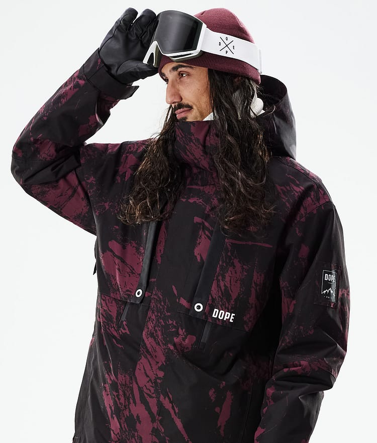 Dope Mojo Snowboardjakke Herre Paint Burgundy, Image 3 of 11