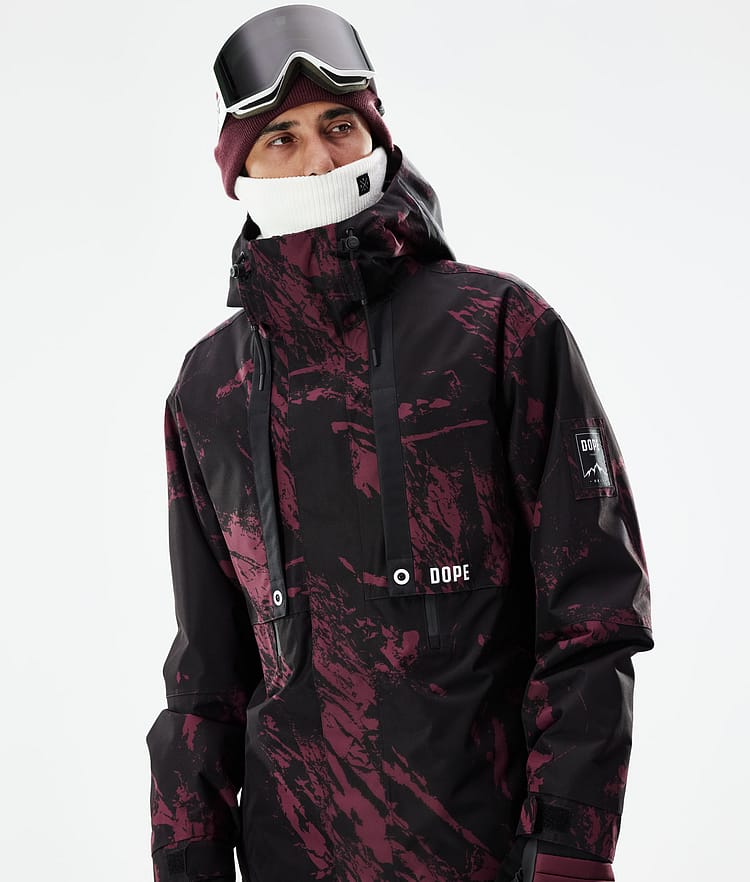 Dope Mojo Skijakke Herre Paint Burgundy, Image 3 of 11