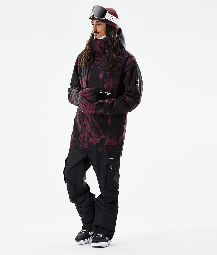 Dope Mojo Snowboardjakke Herre Paint Burgundy, Image 4 of 11