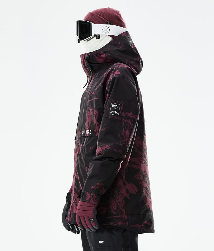 Dope Mojo Skijakke Herre Paint Burgundy, Image 7 of 11