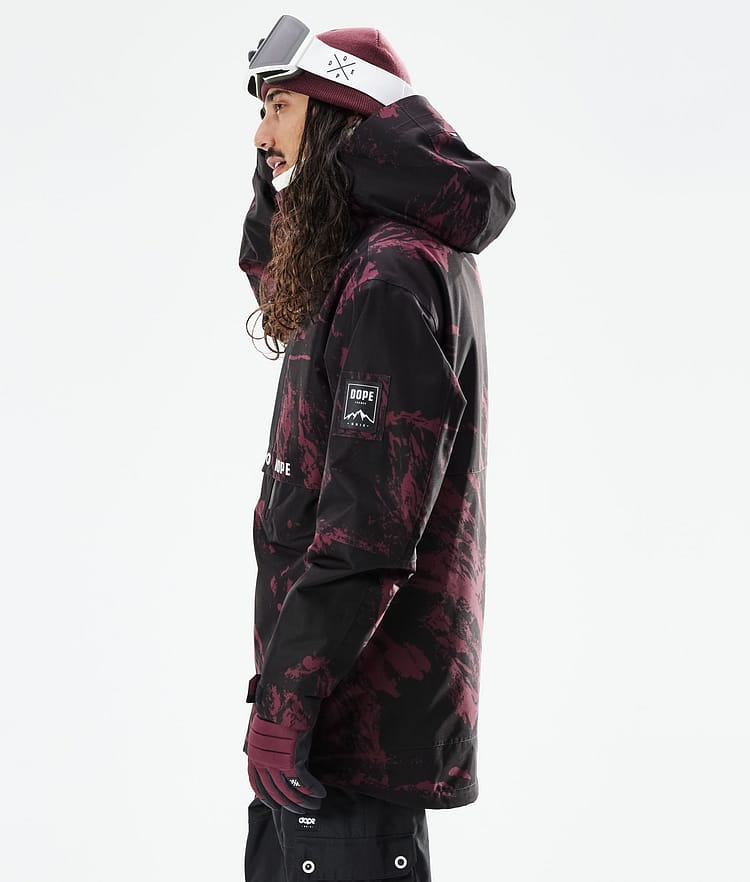 Dope Mojo Snowboardjakke Herre Paint Burgundy, Image 7 of 11
