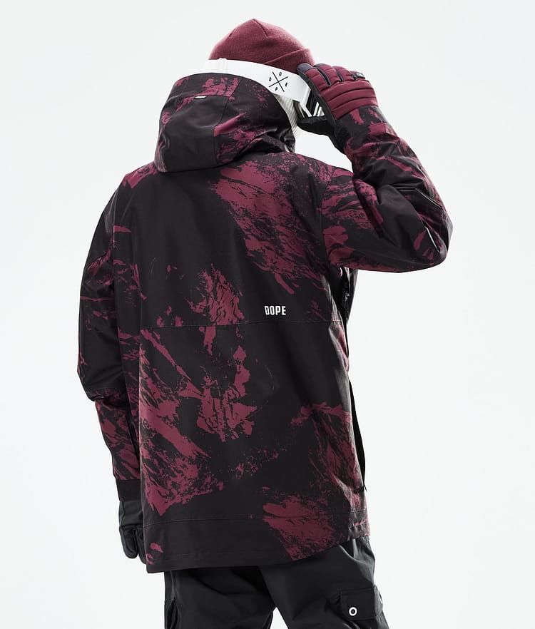 Dope Mojo Skijakke Herre Paint Burgundy, Image 8 of 11