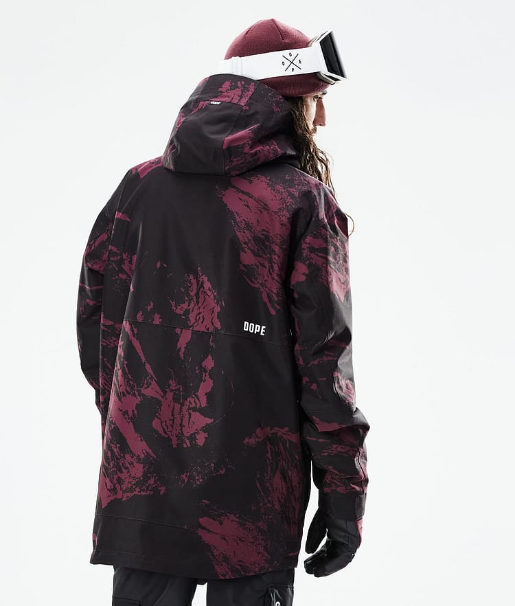 Dope Mojo Snowboardjakke Herre Paint Burgundy, Image 8 of 11