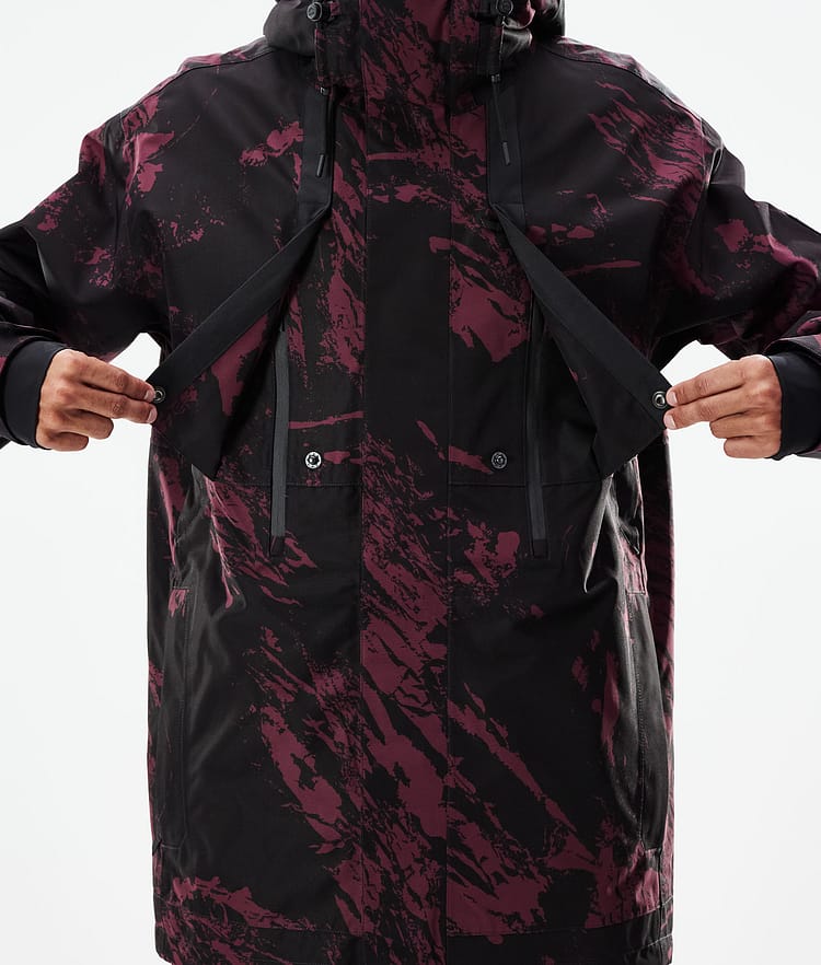 Dope Mojo Skijakke Herre Paint Burgundy, Image 10 of 11
