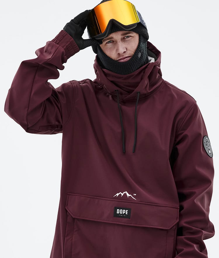 Dope Wylie Snowboardjakke Herre Patch Burgundy, Image 2 of 10