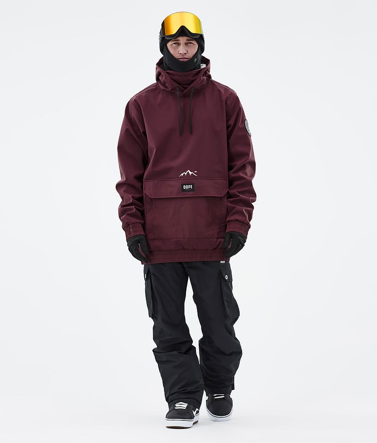 Dope Wylie Snowboardjakke Herre Patch Burgundy, Image 3 of 10