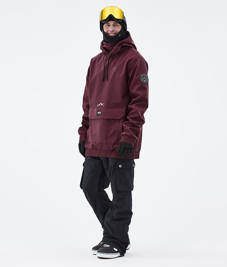 Dope Wylie Snowboardjakke Herre Patch Burgundy, Image 4 of 10
