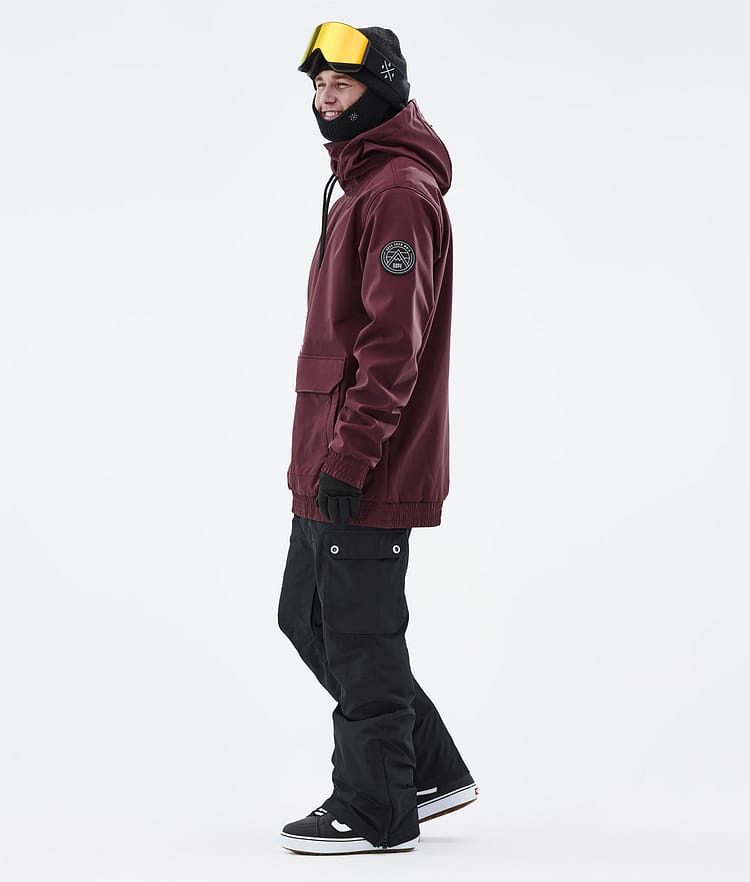 Dope Wylie Snowboardjakke Herre Patch Burgundy, Image 5 of 10