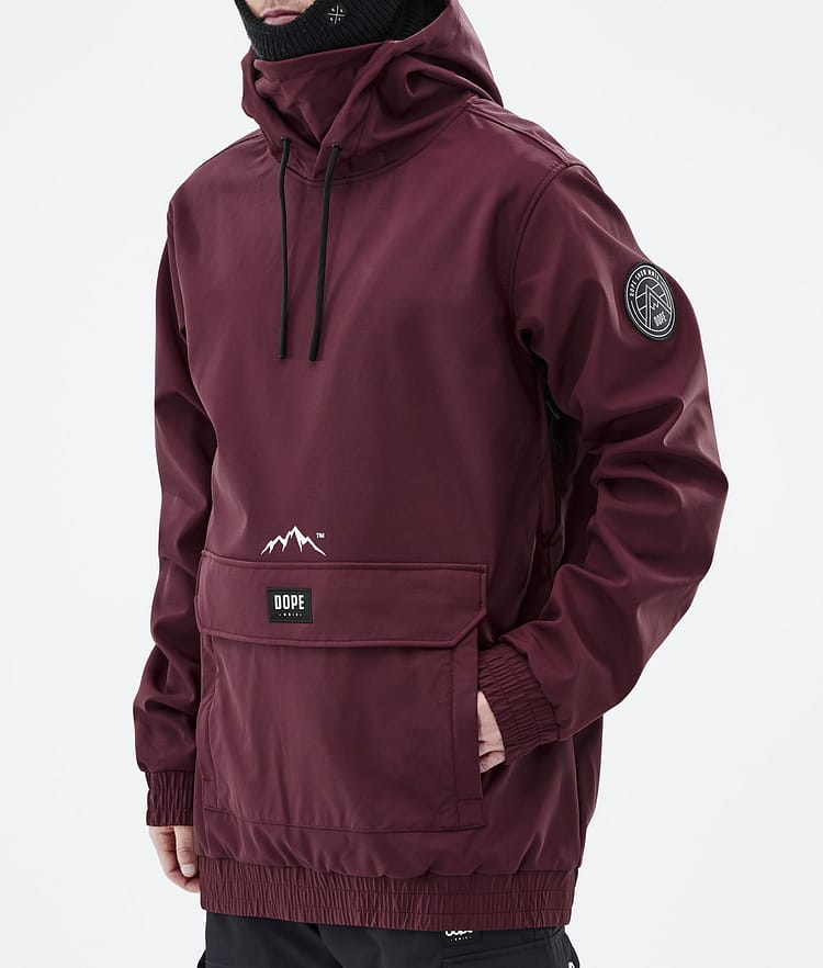 Dope Wylie Snowboardjakke Herre Patch Burgundy, Image 9 of 10