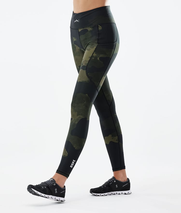 Dope Lofty Tech 2022 Leggings Dame Green Camo, Bilde 1 av 8