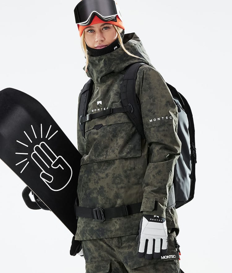 Montec Dune W 21 Snowboardjakke Dame Olive Green Tiedye, Image 4 of 11