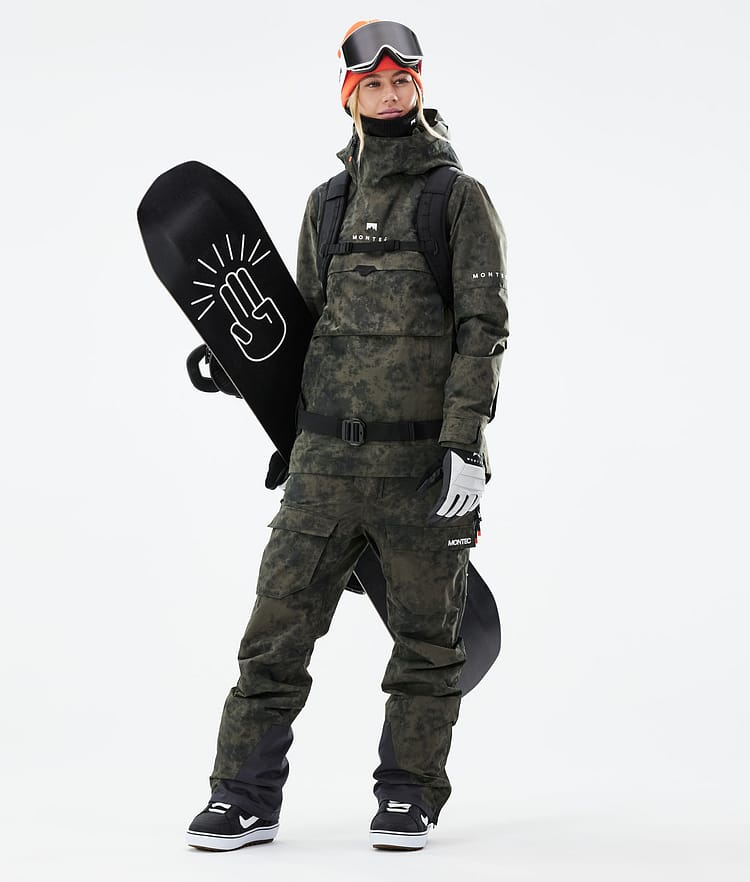 Montec Dune W 21 Snowboardjakke Dame Olive Green Tiedye, Image 5 of 11