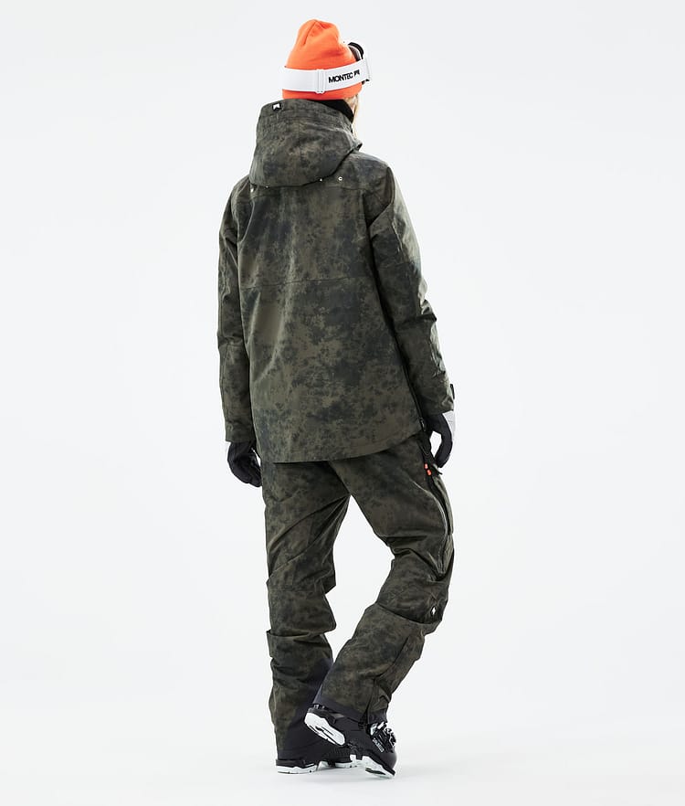 Montec Dune W 21 Skijakke Dame Olive Green Tiedye, Image 7 of 11