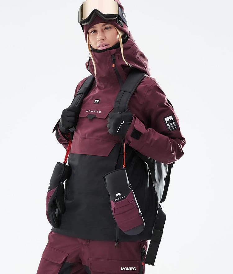 Montec Doom W 21 Snowboardjakke Dame Burgundy/Black, Image 2 of 12
