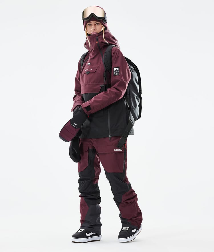 Montec Doom W 21 Snowboardjakke Dame Burgundy/Black, Image 4 of 12