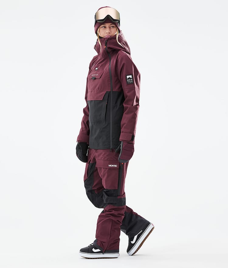 Montec Doom W 21 Snowboardjakke Dame Burgundy/Black, Image 5 of 12