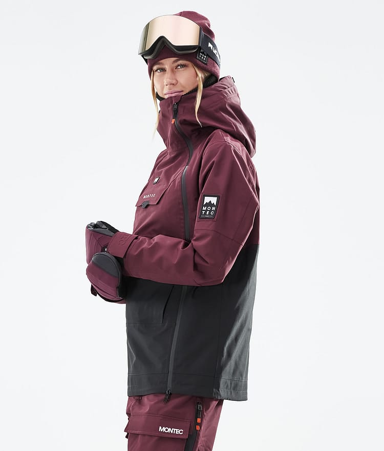 Montec Doom W 21 Snowboardjakke Dame Burgundy/Black, Image 7 of 12