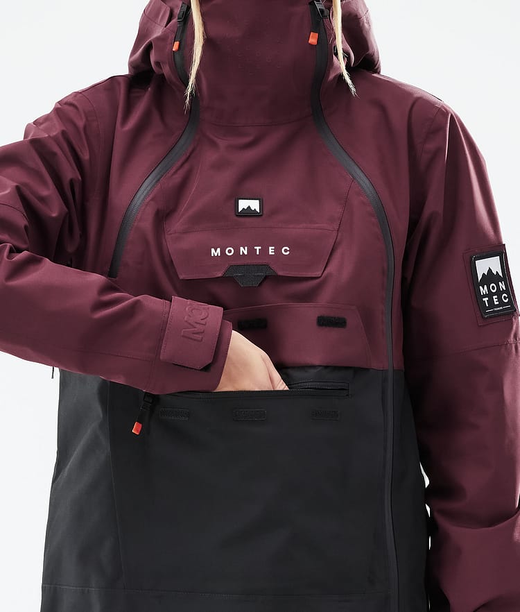 Montec Doom W 21 Skijakke Dame Burgundy/Black, Image 10 of 12