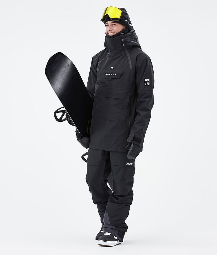 Montec Doom 21 Snowboardjakke Herre Black, Image 3 of 11