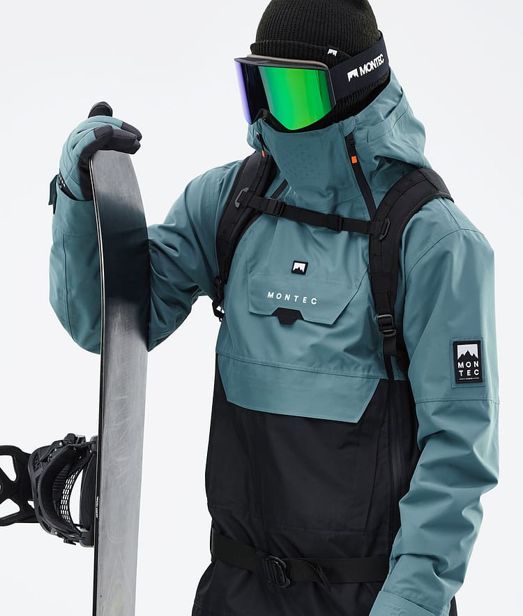 Montec Doom 21 Snowboardjakke Herre Atlantic/Black, Image 3 of 13