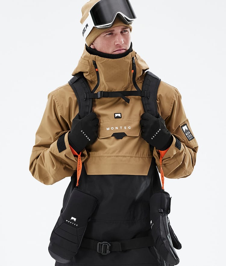 Montec Doom 21 Snowboardjakke Herre Gold/Black, Image 2 of 13