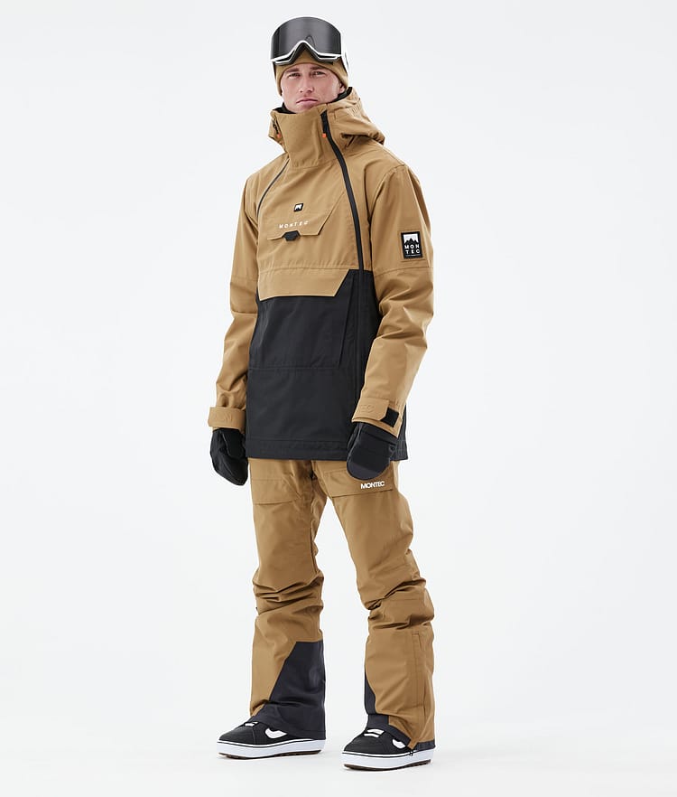 Montec Doom 21 Snowboardjakke Herre Gold/Black, Image 5 of 13