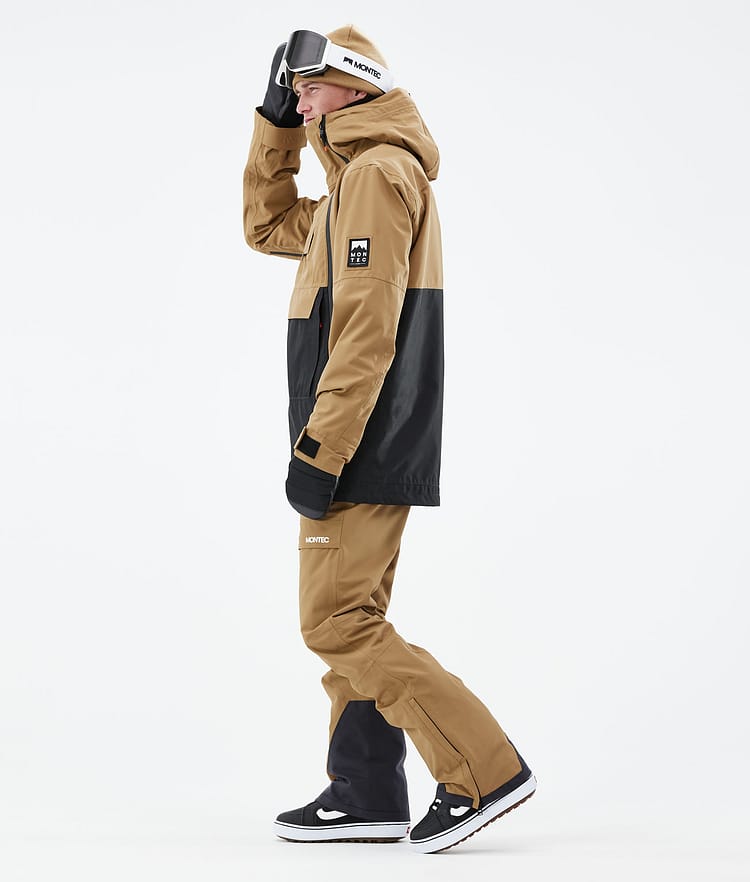 Montec Doom 21 Snowboardjakke Herre Gold/Black, Image 6 of 13
