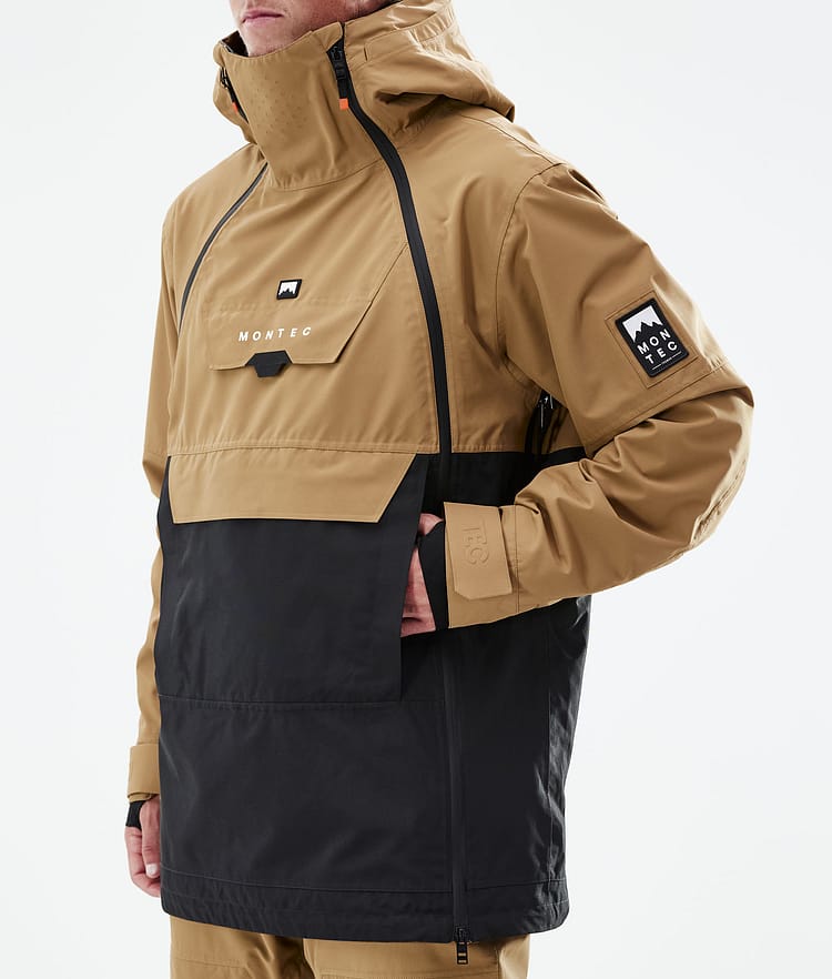 Montec Doom 21 Snowboardjakke Herre Gold/Black, Image 10 of 13