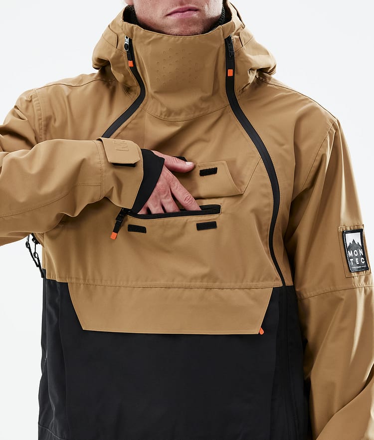 Montec Doom 21 Snowboardjakke Herre Gold/Black, Image 12 of 13