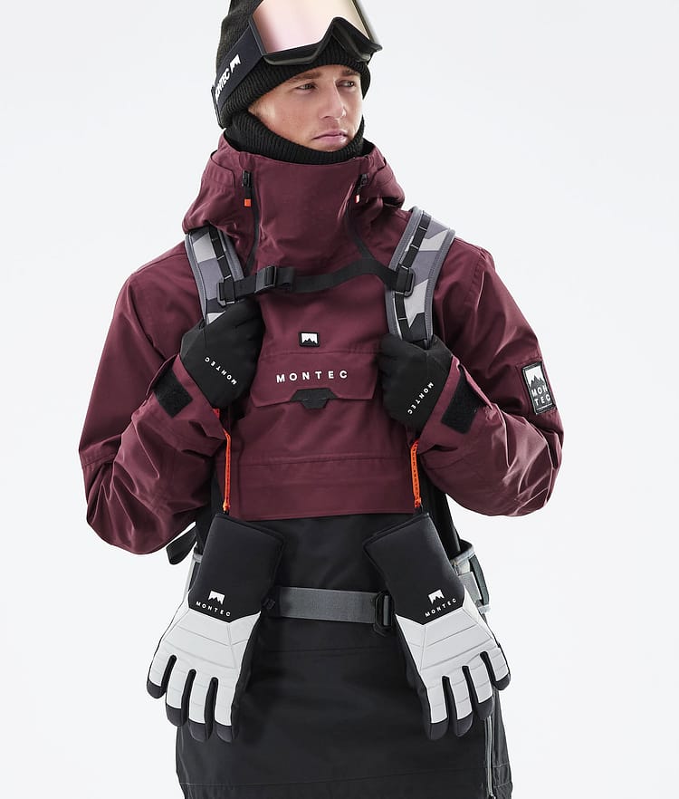 Montec Doom 21 Snowboardjakke Herre Burgundy/Black, Image 3 of 13
