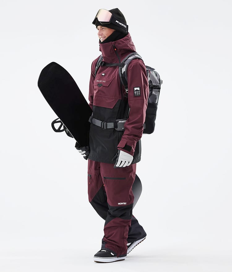 Montec Doom 21 Snowboardjakke Herre Burgundy/Black, Image 5 of 13