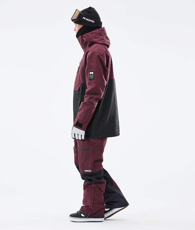 Montec Doom 21 Snowboardjakke Herre Burgundy/Black, Image 6 of 13