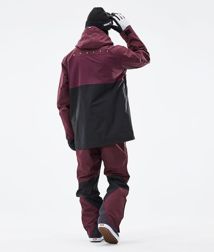 Montec Doom 21 Snowboardjakke Herre Burgundy/Black, Image 7 of 13