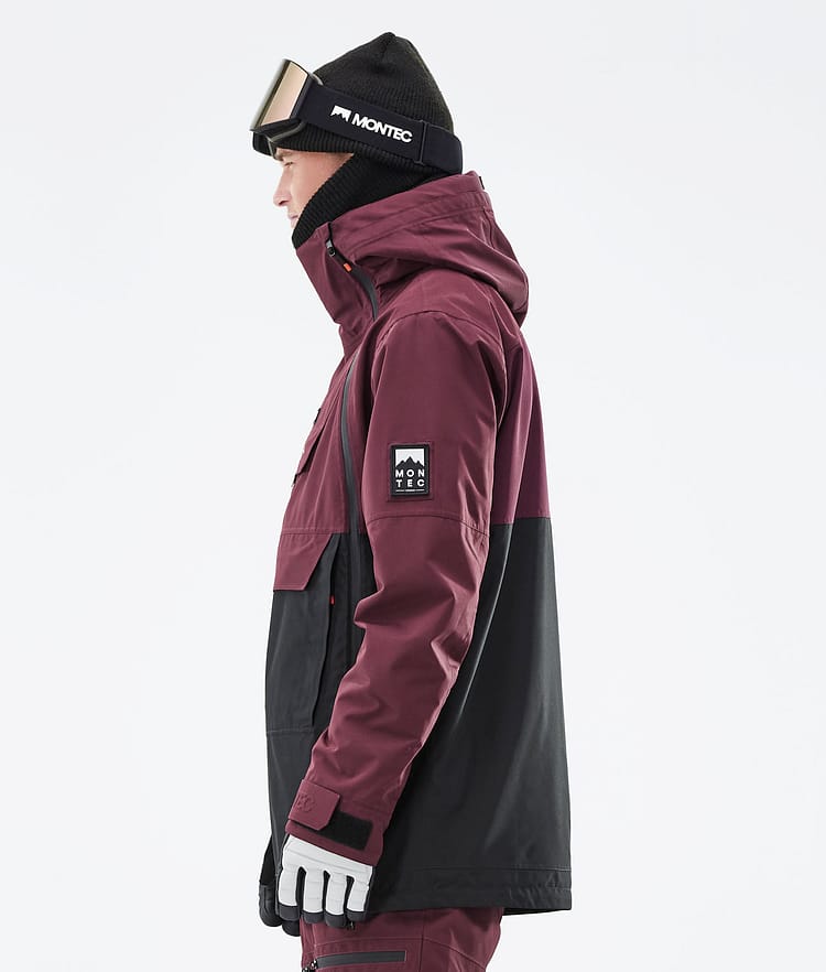 Montec Doom 21 Snowboardjakke Herre Burgundy/Black, Image 8 of 13