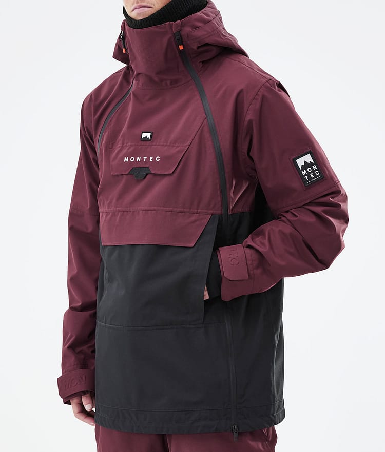 Montec Doom 21 Snowboardjakke Herre Burgundy/Black, Image 10 of 13