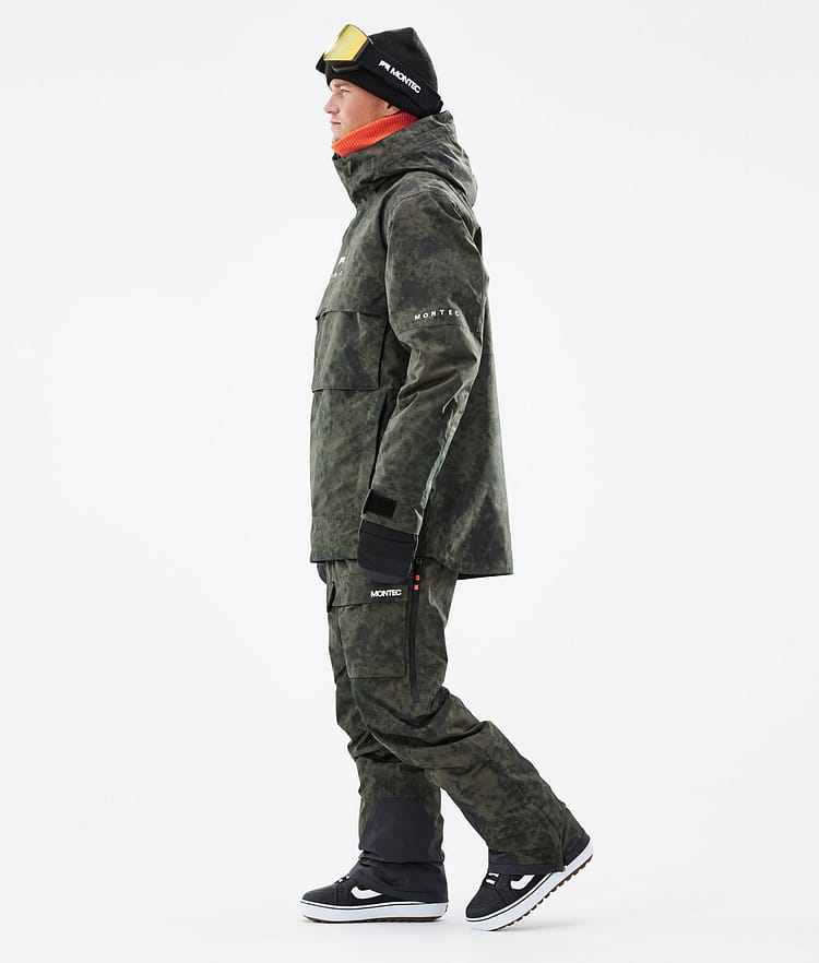 Montec Dune 21 Snowboardjakke Herre Olive Green Tiedye, Image 5 of 10