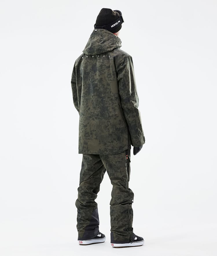Montec Dune 21 Snowboardjakke Herre Olive Green Tiedye, Image 6 of 10